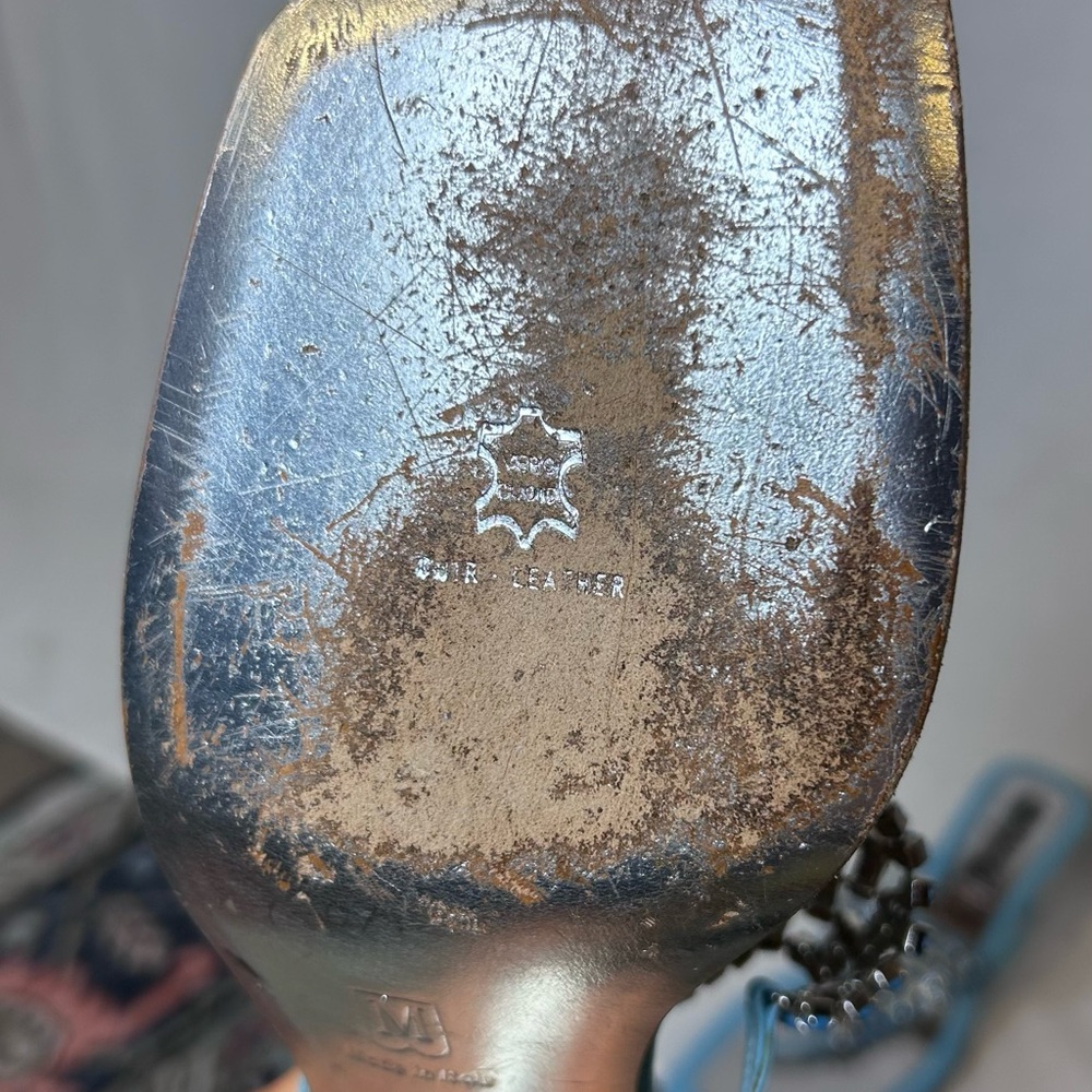 Vintage Y2K Bruno Magli Couture Aqua Rhinestone Kitten Heel Sandals Women's 7.5 - Picture 7 of 8